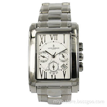 Men's Sports Watch in Stainless Steel Materials, Multifunction, Japan Movt, 3ATM Water-resistant